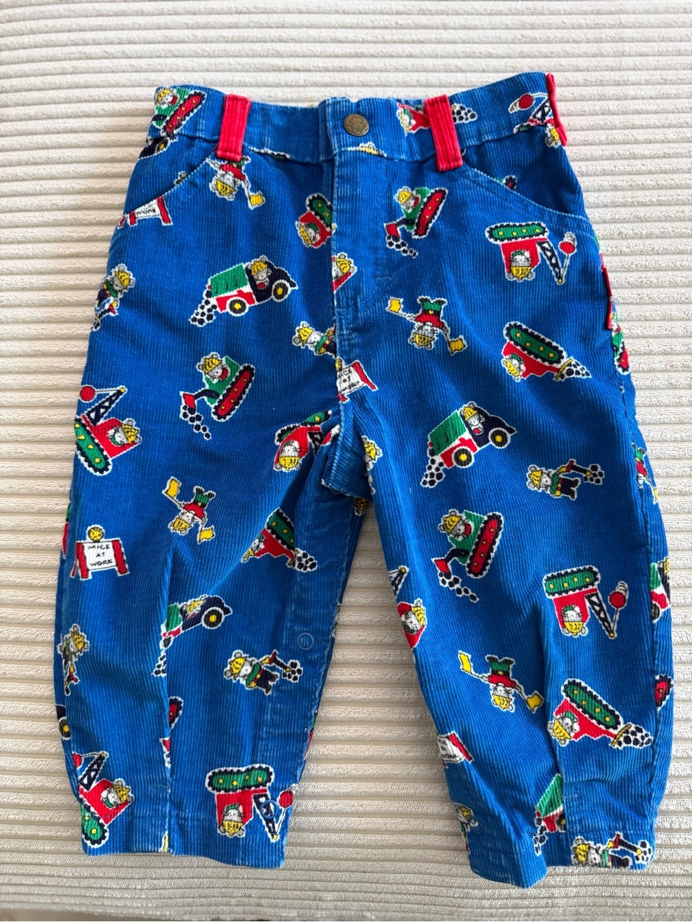 (Lot)Vintage Osh Kosh Boys Pants Corduroy(24m) and Stripes (3T)